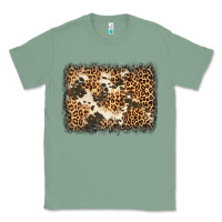 Sage distressed leopard cowhide background Classic Tee - Jasminsmagicworld