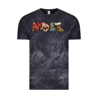 Cloud Black noel with sock and reindeer Vintage Tee - AdoDesignShop