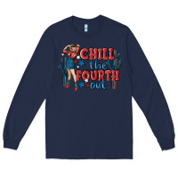 Navy chill the fourth out malia Long Sleeve Tee - MaliasSmallBusiness