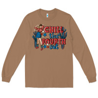 Toasted Coconut chill the fourth out malia Long Sleeve Tee - MaliasSmallBusiness