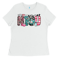 White nicu Ladies Tee - Zillion Design Studio