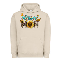 Pigment French Oak Blessed mom sunflower butterfly mother's day Urban Hoodie - HowdyJamesFarm