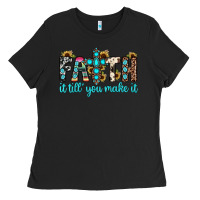 Black faith it till you make it Ladies Tee - JahusDesignShop
