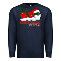 Navy Christmas Spirits Baseball Premium Sweatshirt - Bettercallsaul