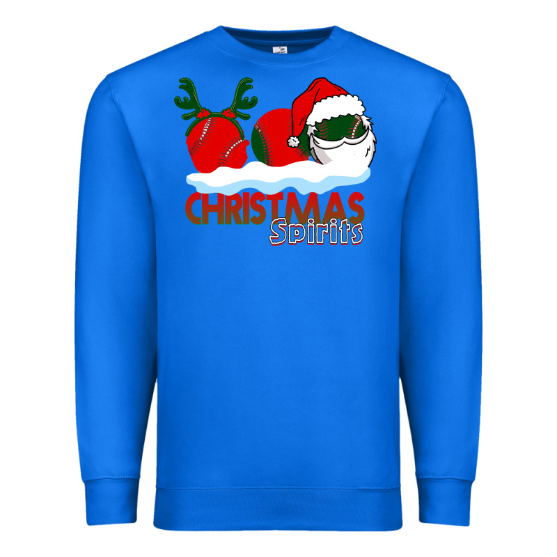 Christmas Spirits Baseball Premium Sweatshirt by Bettercallsaul | Teevron