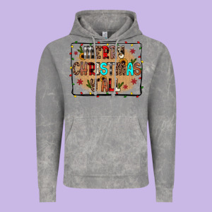 Merry Christmas Y'all Vintage Hoodie Designed By Jahusdesignshop