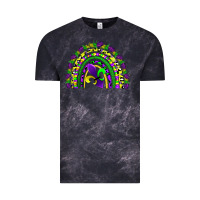 Cloud Black mardi gras rainbow Vintage Tee - AdoDesignShop