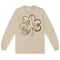 Mushroom baseball distressed shamrock Long Sleeve Tee - MaliasSmallBusiness