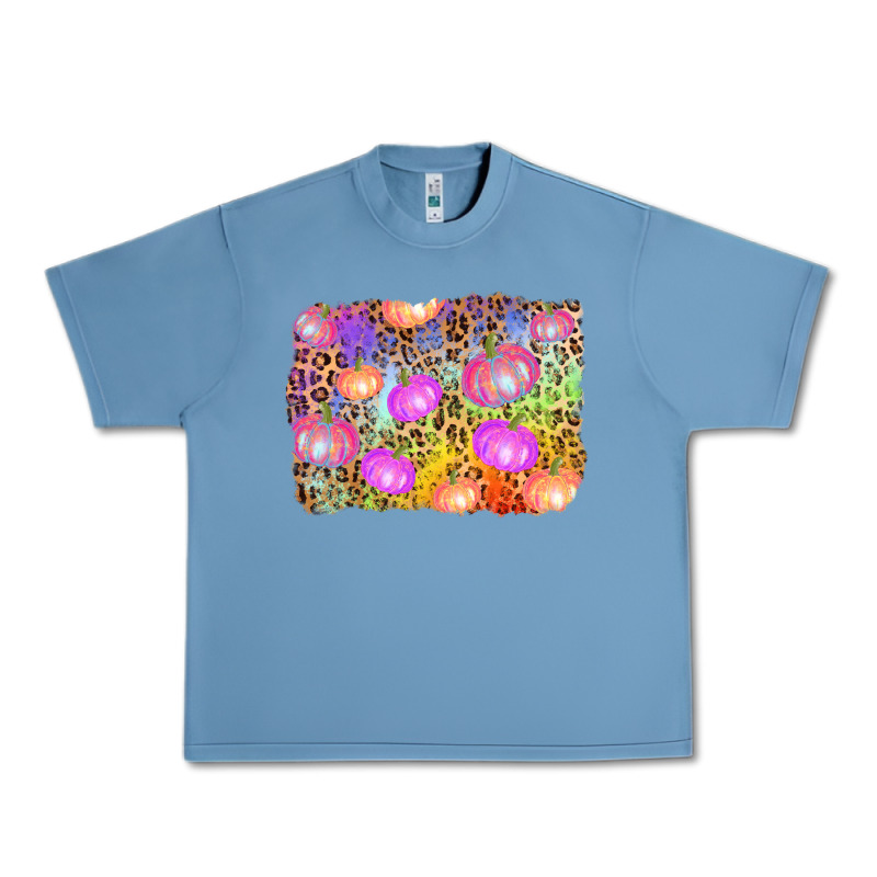 Colourful Pumpkin Background Urban Heavy Tee by AdoDesignShop | Teevron