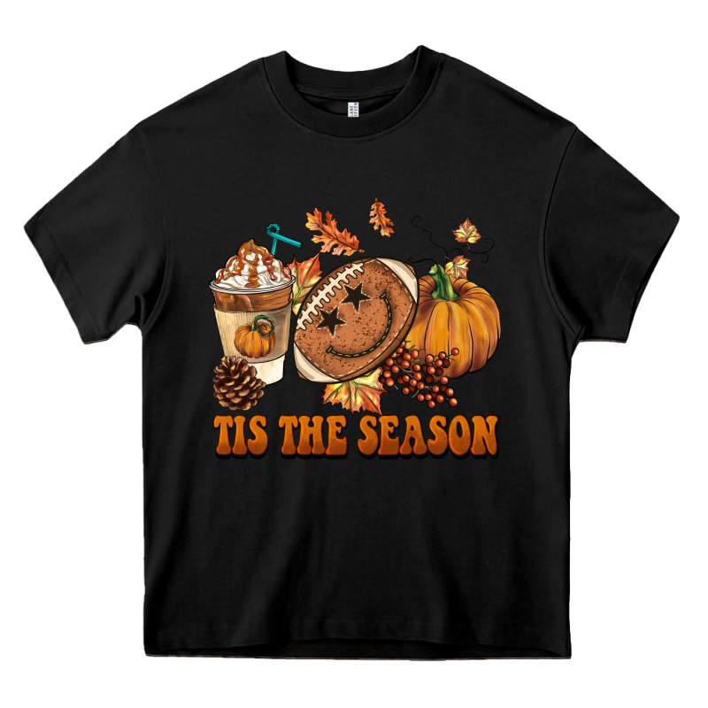 Tis The Season Football Heavy Core Tee by BarkalooDesign | Teevron