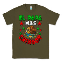Army Green El Papa Mas Chingon Mexican Classic Tee - LillyAllenDesigns