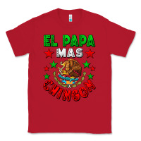 Red El Papa Mas Chingon Mexican Classic Tee - LillyAllenDesigns