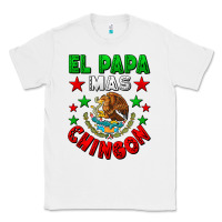 White El Papa Mas Chingon Mexican Classic Tee - LillyAllenDesigns