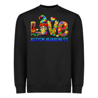 Black autism awareness love Heavyweight Sweatshirt - BarkalooDesign