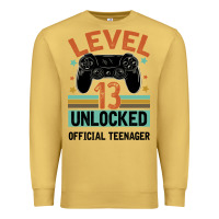 Antique Gold Level 13 Unlocked Official Teenager 13th Birthday Premium Sweatshirt - Bettercallsaul