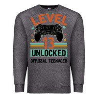 Charcoal Heather Level 13 Unlocked Official Teenager 13th Birthday Premium Sweatshirt - Bettercallsaul