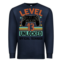 Navy Level 13 Unlocked Official Teenager 13th Birthday Premium Sweatshirt - Bettercallsaul