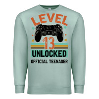 Seafoam Level 13 Unlocked Official Teenager 13th Birthday Premium Sweatshirt - Bettercallsaul