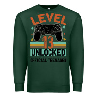 Sports Green Level 13 Unlocked Official Teenager 13th Birthday Premium Sweatshirt - Bettercallsaul