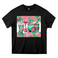 Black respiratory therapist coffee cups Heavy Core Tee - Zillion Design Studio