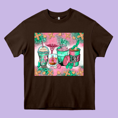 Respiratory Therapist Coffee Cups Heavy Core Tee Designed By Zillion Design Studio