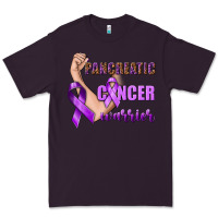 Plum Pancreatic Cancer Warrior Premium Tee - texasbilliewilder
