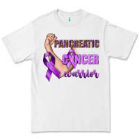 White Pancreatic Cancer Warrior Premium Tee - texasbilliewilder