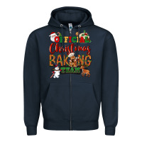 Navy Official Christmas baking team Zipper Hoodie - NancyCooperArtShop