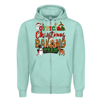 Seafoam Official Christmas baking team Zipper Hoodie - NancyCooperArtShop