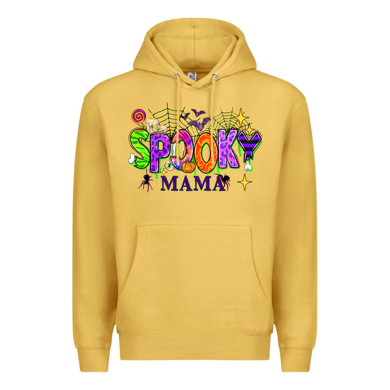 Halloween Spooky Mama Premium Hoodie by texasbilliewilder | Teevron