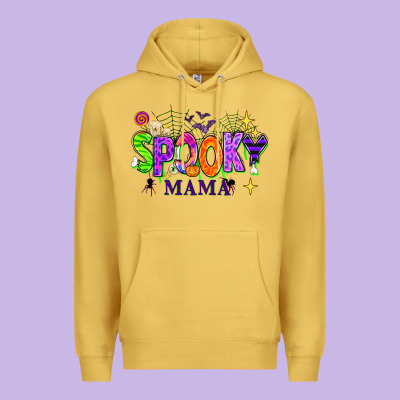 Halloween Spooky Mama Premium Hoodie Designed By Texasbilliewilder