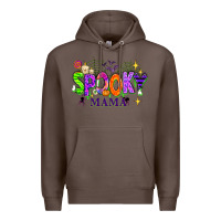 Coffee Halloween Spooky Mama Premium Hoodie - texasbilliewilder