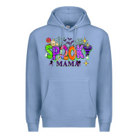 Colony Blue Halloween Spooky Mama Premium Hoodie - texasbilliewilder