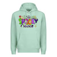 Seafoam Halloween Spooky Mama Premium Hoodie - texasbilliewilder