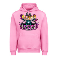 Fuchsia Pink Racing mom Mother's Day Urban Hoodie - HowdyJamesFarm