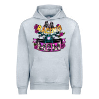 Heather Grey Racing mom Mother's Day Urban Hoodie - HowdyJamesFarm