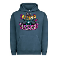 Pigment Midnight Navy Racing mom Mother's Day Urban Hoodie - HowdyJamesFarm