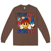 Chestnut feelin free in the usa Long Sleeve Tee - MaliasSmallBusiness