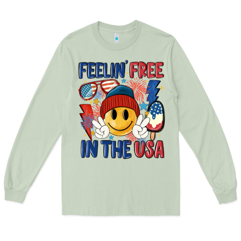 Feelin Free In The Usa Long Sleeve Tee by MaliasSmallBusiness | Teevron
