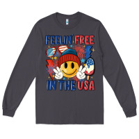Smoke feelin free in the usa Long Sleeve Tee - MaliasSmallBusiness