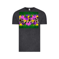 Vintage Black mardi gras Leopard and heart Vintage Tee - AdoDesignShop