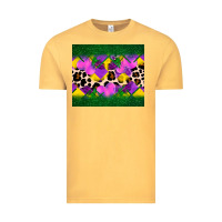 Vintage Mustard mardi gras Leopard and heart Vintage Tee - AdoDesignShop