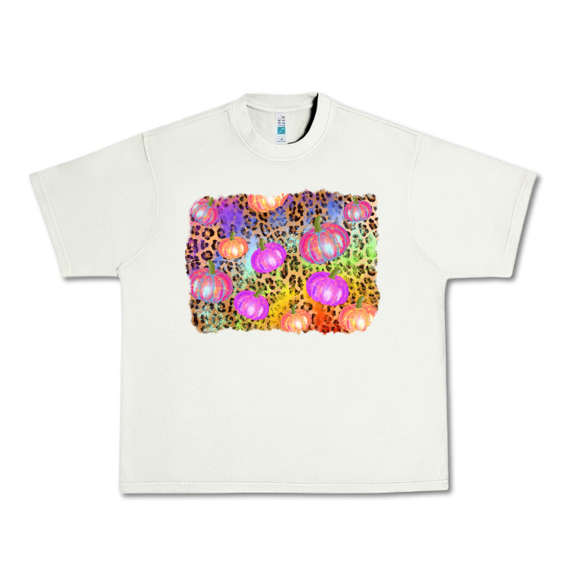 Colourful Pumpkin Background Urban Heavy Tee by AdoDesignShop | Teevron