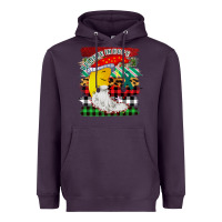 Plum Christmas Brushstrokes Moon Heavyweight Hoodie - Bettercallsaul
