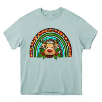 Arona reindeer rainbow christmas Heavy Core Tee - RanaPortraitStore