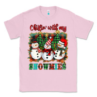 Bubblegum Pink chillin with my snowies Classic Tee - BarkalooDesign