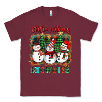 Burgundy chillin with my snowies Classic Tee - BarkalooDesign