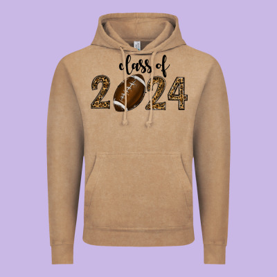 Class Of 2024 American Football Vintage Hoodie Designed By Ranaportraitstore