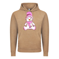 Vintage Coffee winter pink snowman and hat Vintage Hoodie - AdoDesignShop