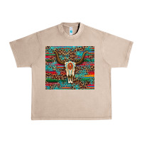 French Oak western serape leopard bull skull turquoise tumbler Urban Heavy Tee - Artiststas